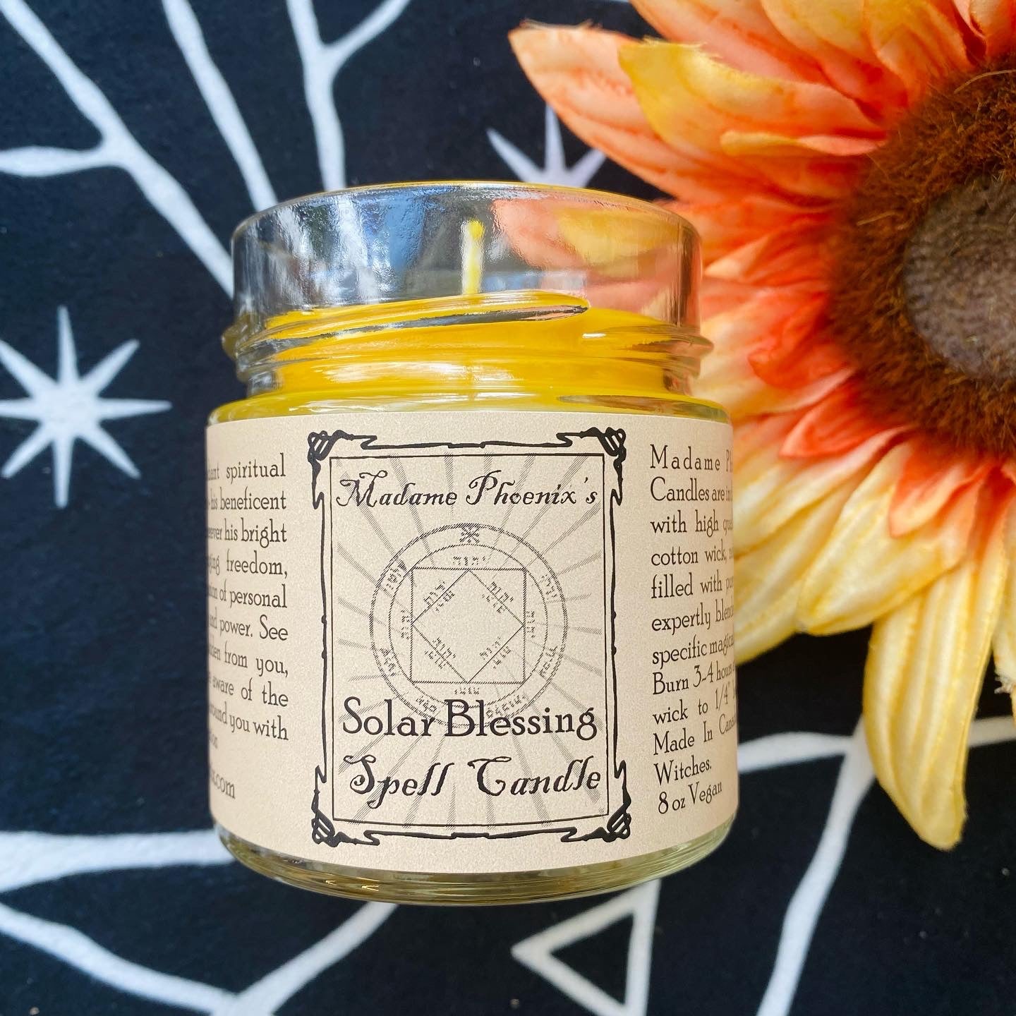 Planetary Magic Solar Blessing candle