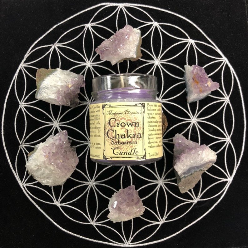 Bougies de sorts de guérison et d’équilibrage des chakras (ENSEMBLE COMPLET)
