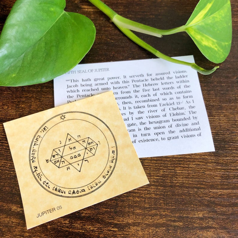 Parchment Seals from the Key of Solomon