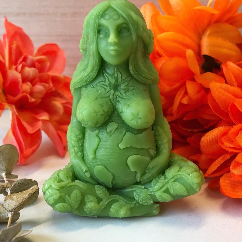 Earth Mother Goddess Shaped Candle
