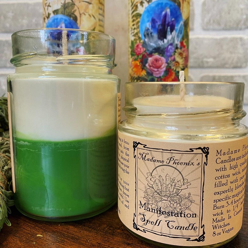 Bougie de sort rituel de manifestation