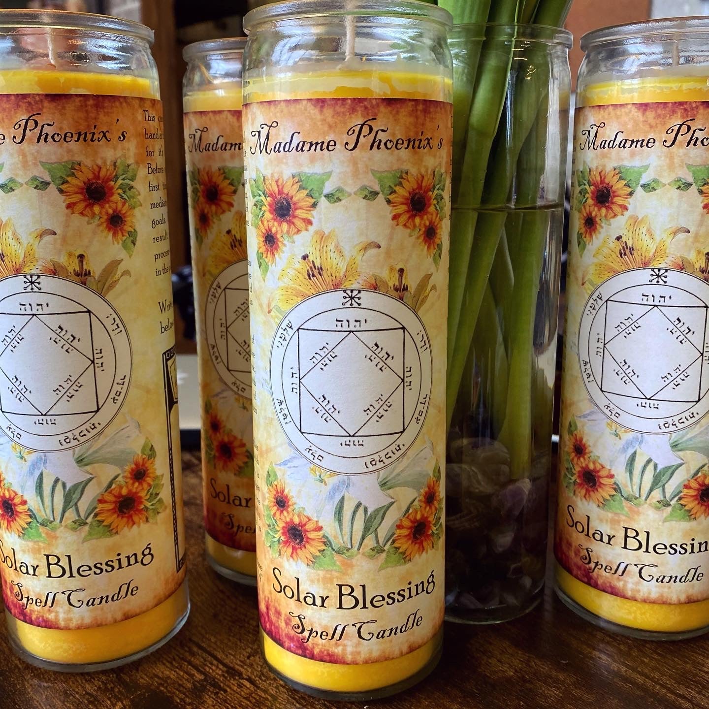 Planetary Magic Solar Blessing candle