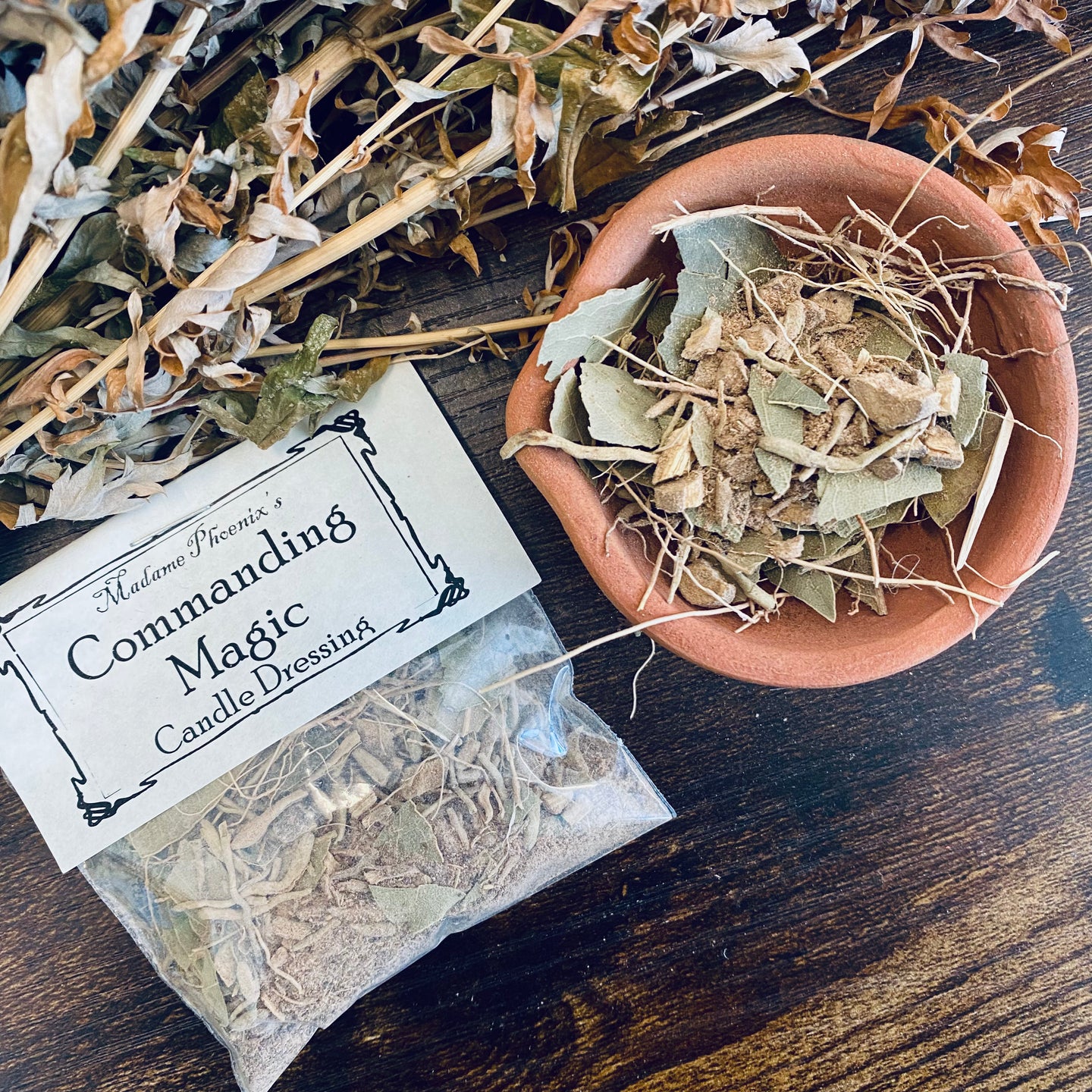 Candle Dressing Herbs: Commanding