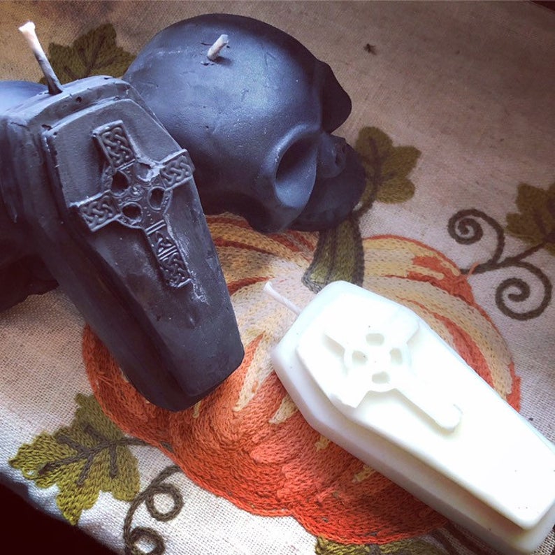 Coffin Shaped Candle