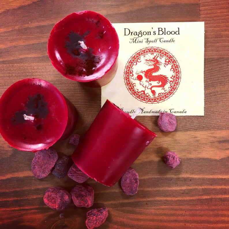 Dragons Blood votive candles