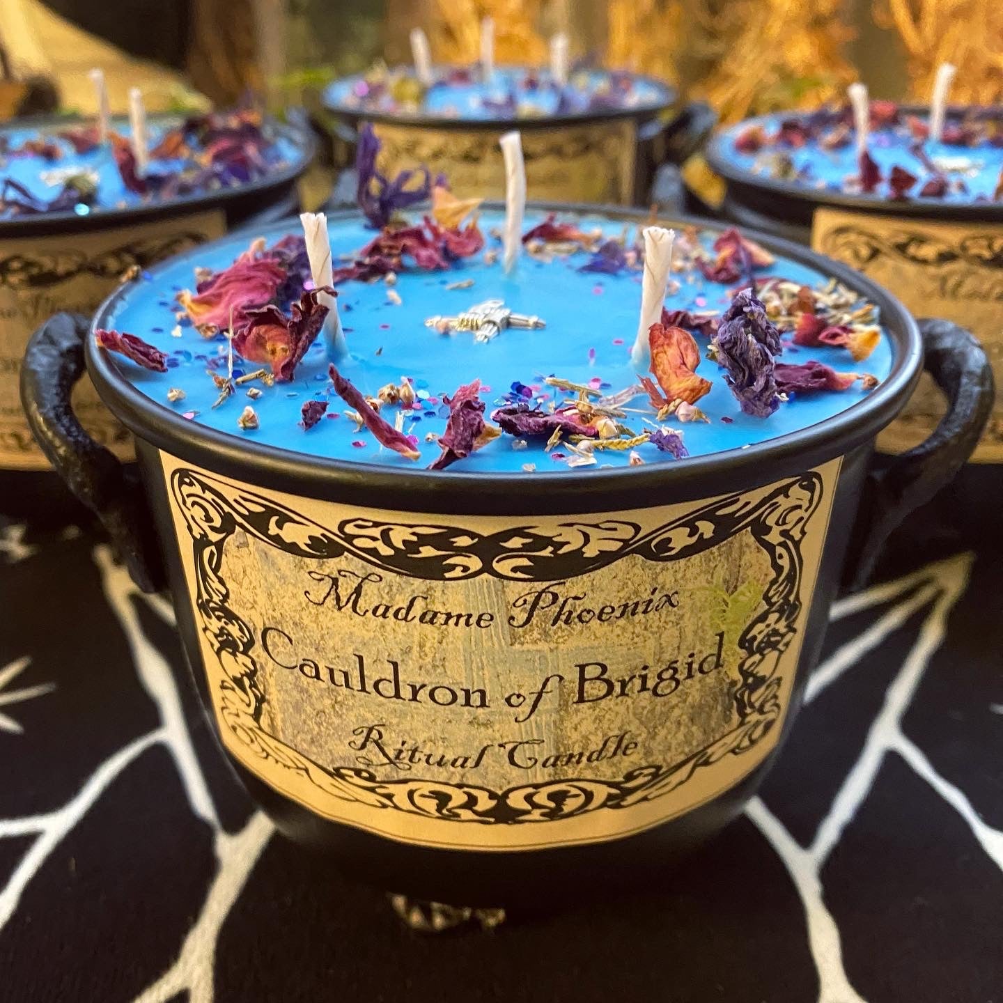 Chaudron de Brigid Imbolc Déesse Autel Spell Bougie