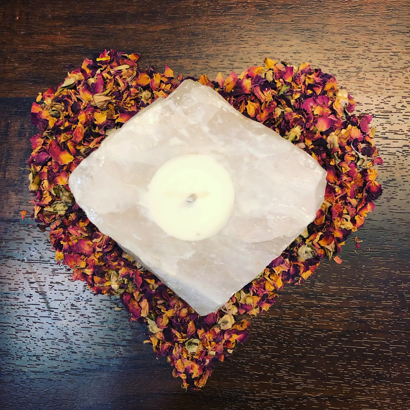Crystal Magic Rose Quartz Candle