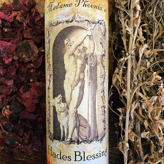 Hades Blessing 7 Day Style Altar Candle