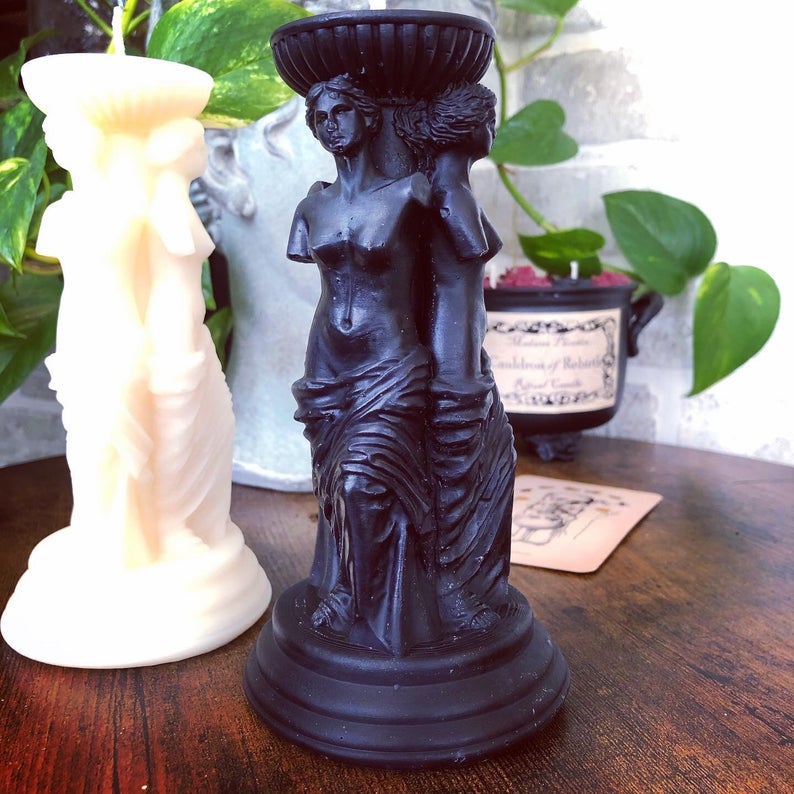 Triple Goddess Shaped Candle