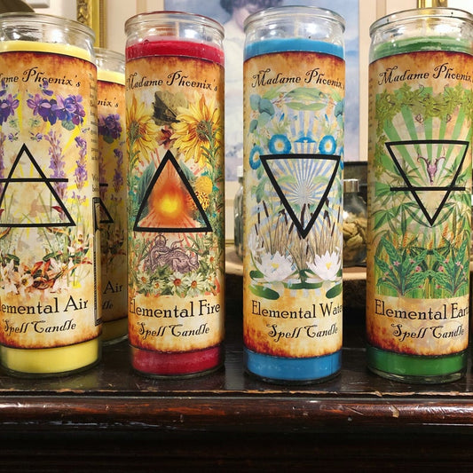 7 day style Elemental Magic Spell Candles (FULL SET)