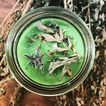 Load image into Gallery viewer, Green Fairy Absinthe Ritual Spell Candle
