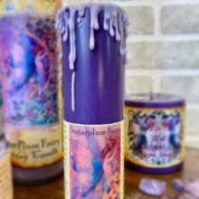 Load image into Gallery viewer, Sugar Plum Fairy Holiday Magic Tall Pillar Candle
