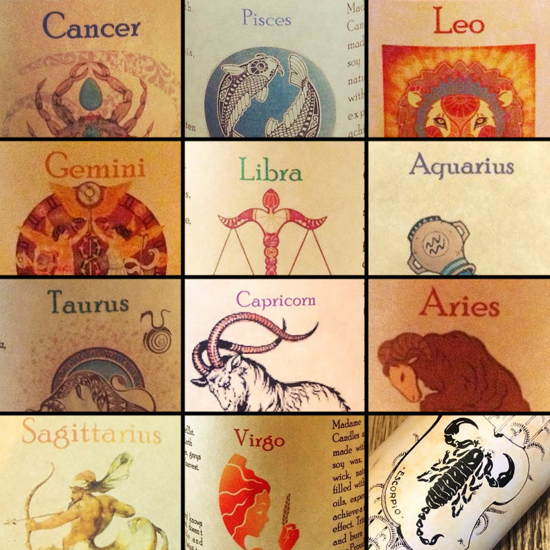 Zodiac Magic Spell Candles - All 12 Astrological Signs (FULL SET)